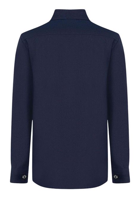 Blue linen shirt for boys DOLCE E GABBANA | L44S01/MABLU